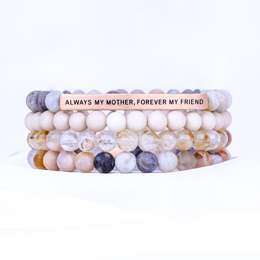 ALWAYS MY MOTHER 4 BRACELET GIFT SET - BAMBOO - Inspiration Co.