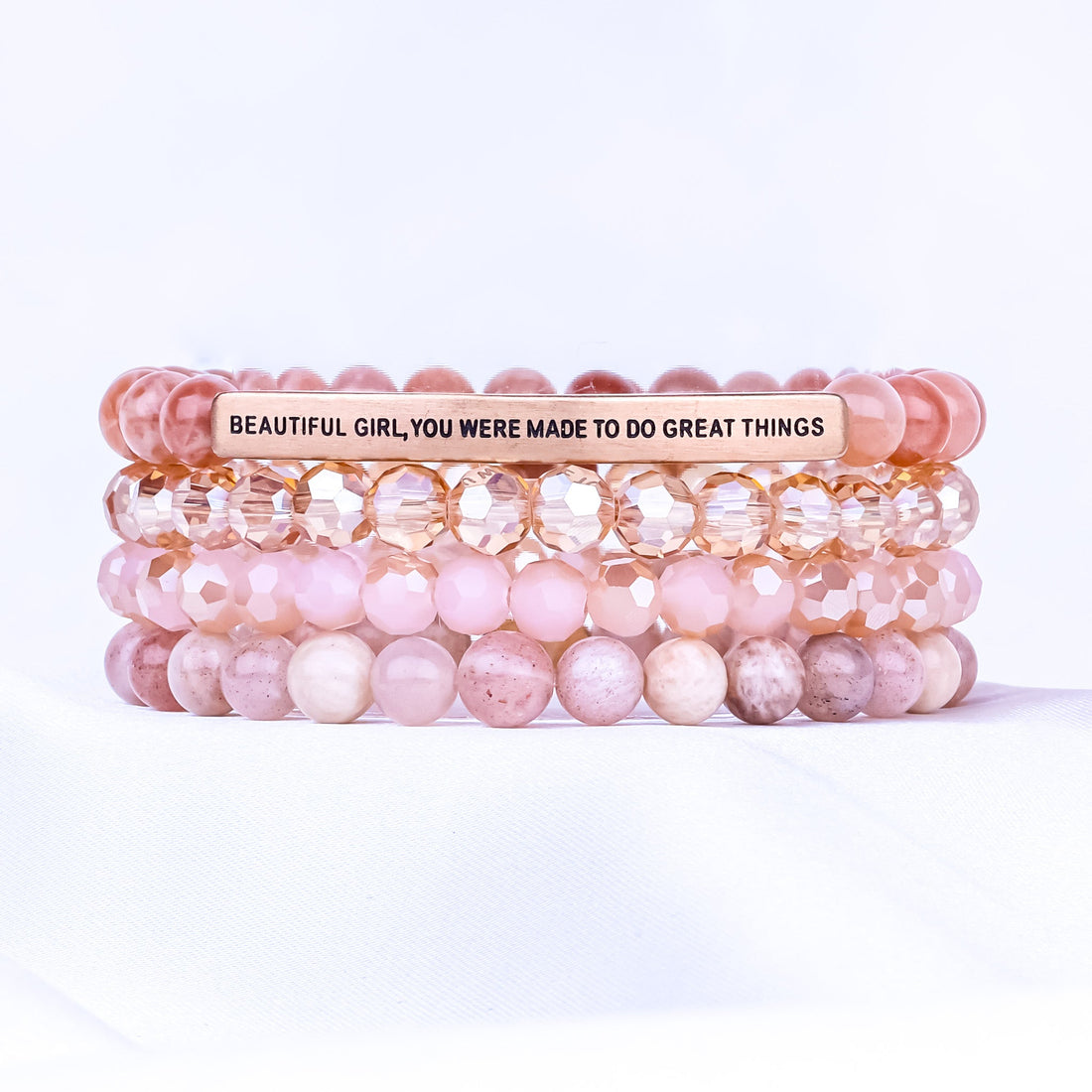 BEAUTIFUL GIRL 4 BRACELET GIFT SET - SUNSTONE - Inspiration Co.