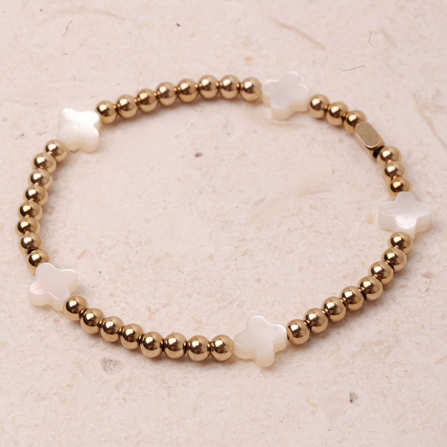 CLOVER BRACELET - MOTHER OF PEARL - Inspiration Co.